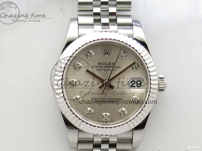 MiroTime 0209 Datejust 31mm 278271 SS BP Maker Best Edition Silver Crystal Dial on Jubilee Bracelet OnTrend 2741